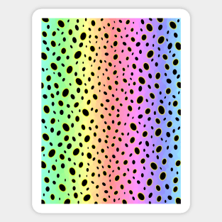 Psychedelic Frog Spots Sticker